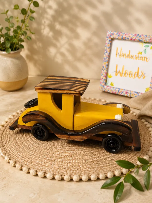 Yellow_Sheesham_Wood_Handcrafted_Kids_Vintage_Car_Yellow