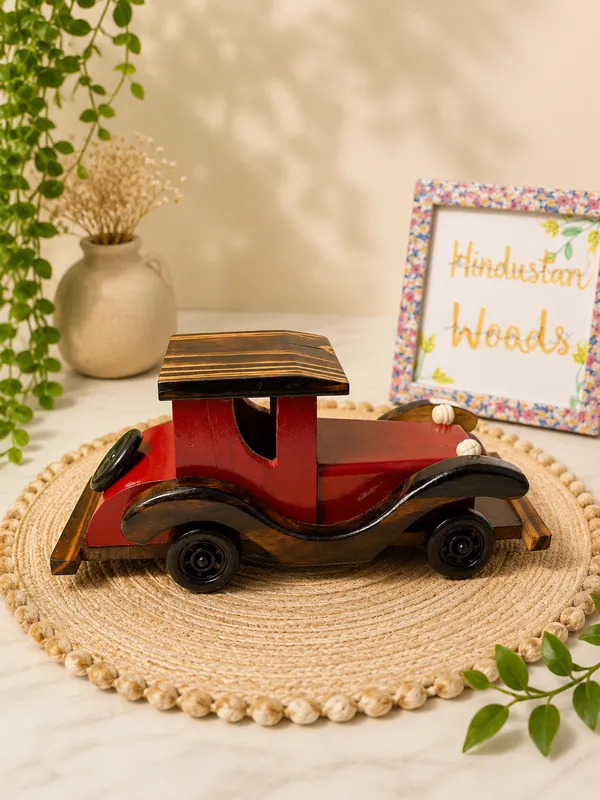 Red_Sheesham_Wood_Handcrafted_Kids_Vintage_Car_Red