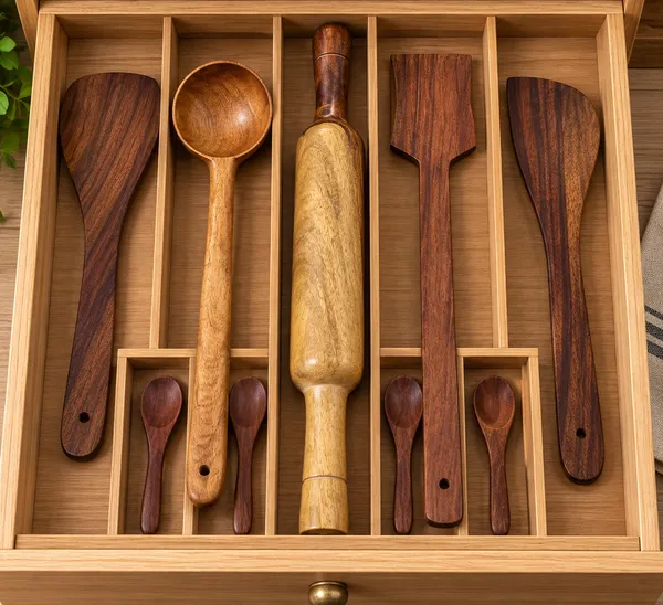 Brown_Wooden_Handcrafted_Belan_With_Spoon_Set_Of_3_Plus_4_Mini_Spoons