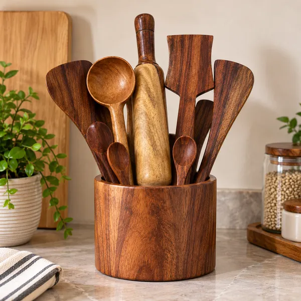 Brown_Wooden_Handcrafted_Belan_With_Spoon_Set_Of_3_Plus_4_Mini_Spoons