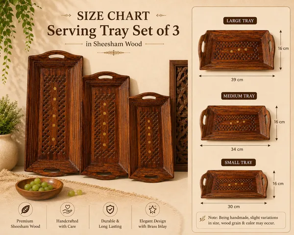 Brown_Sheesham_Wood_Handcrafted_Serving_Tray_Set_Of_3