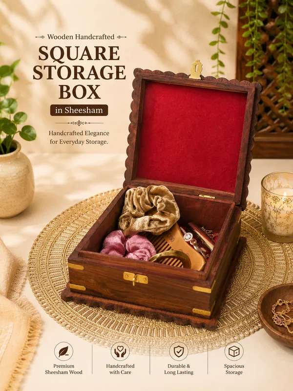 Brown_Square_Storage_Sheesham_Wood_Handcrafted_Box