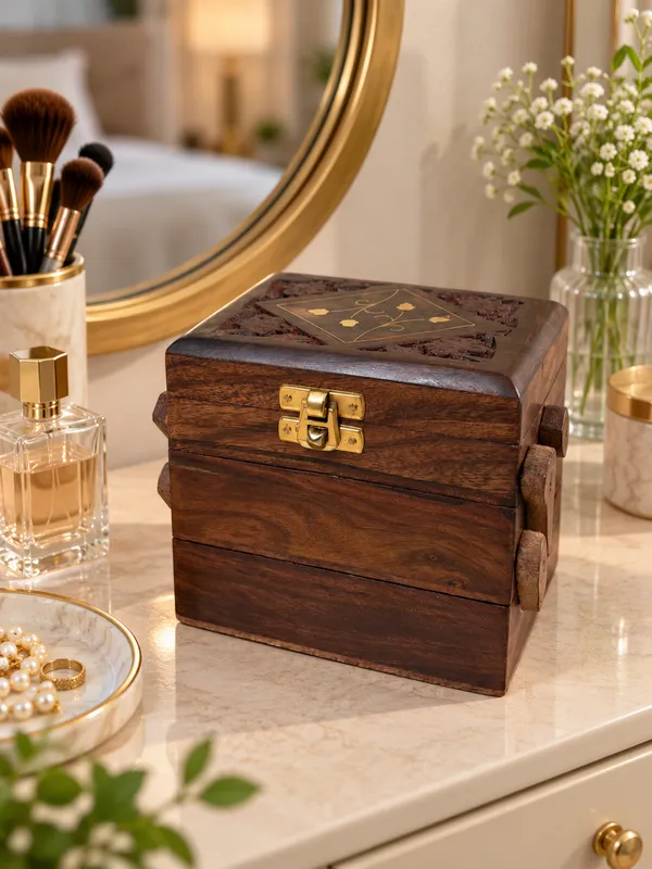Wooden_Handcrafted_3-Tier_Folding_Jewellery_Box