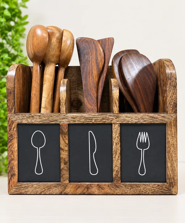 Wooden_Handcrafted_3-Compartment_Cutlery_Organizer