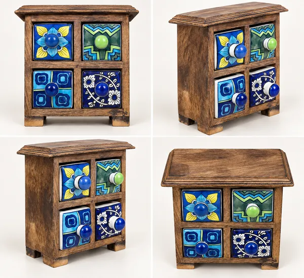 Wooden_Handcrafted_4-Drawer_Mini_Organizer_with_Ceramic_Drawers