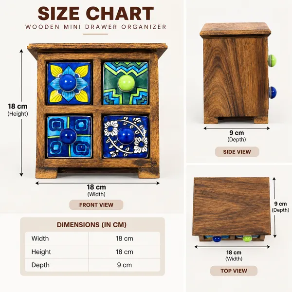 Wooden_Handcrafted_4-Drawer_Mini_Organizer_with_Ceramic_Drawers