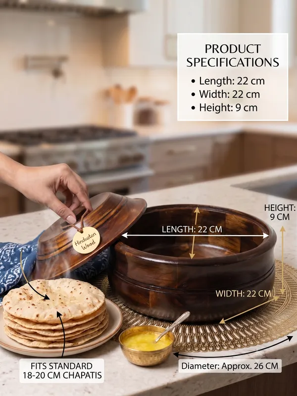 Brown_Sheesham_Wood_Handcrafted_Chapati_Box