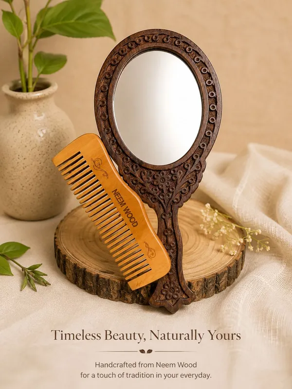 Brown_Wooden_Handcrafted_Hand_Mirror_Sheesham_With_Wooden_Comb