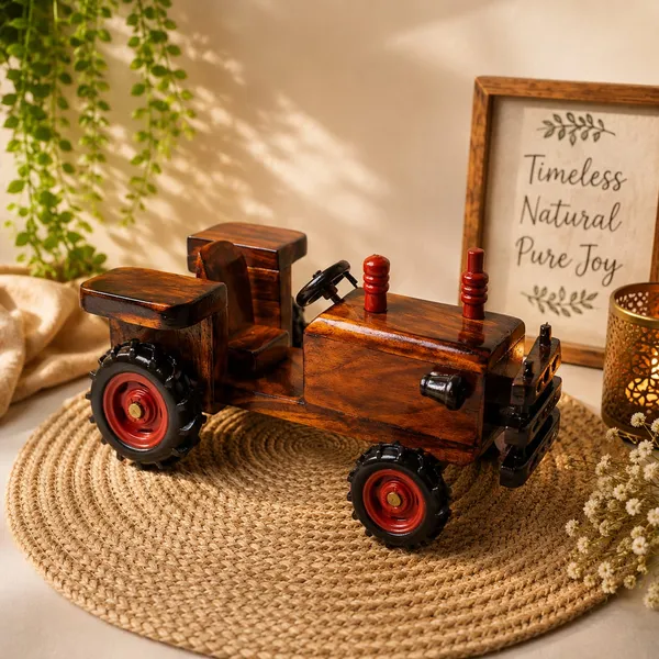 Brown_Sheesham_Wood_Handcrafted_Kids_Tractor