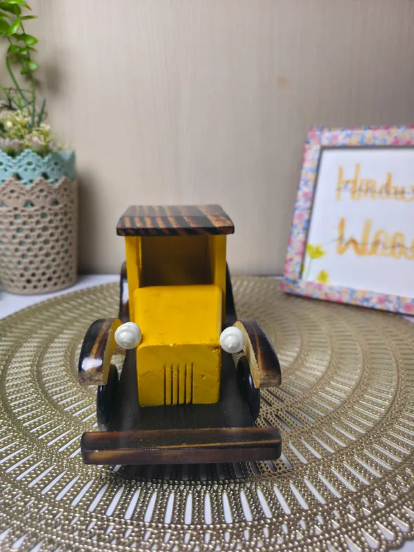 Yellow_Sheesham_Wood_Handcrafted_Kids_Vintage_Car_Yellow