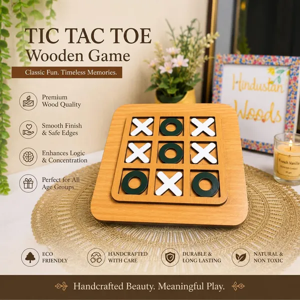 Light_Brown_Wooden_Handcrafted_Zero_Cross_Tic_Tac_Toe_Game