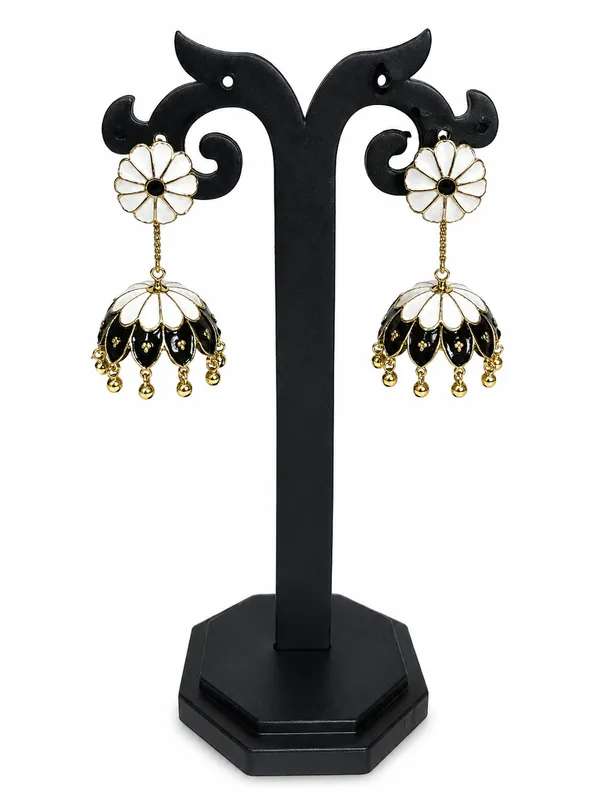 Black_White_Meenakari_Floral_Jhumka_Earrings_For_Women