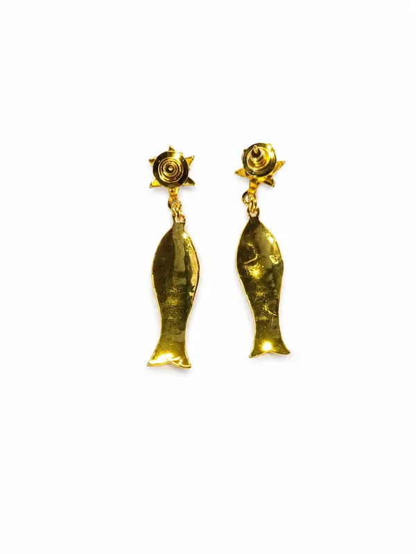 Gold-Plated_Meenakari_Fish_Motif_Drop_Earrings_For_Women