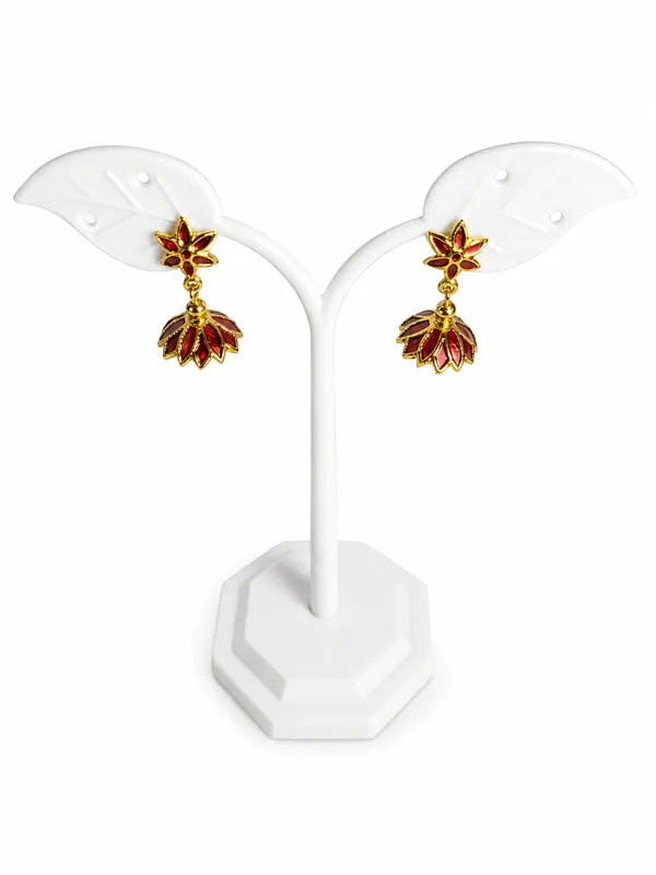 Red_Gold_Meenakari_Bronze_Alloy_Floral_Jhumka_Earrings_For_Women