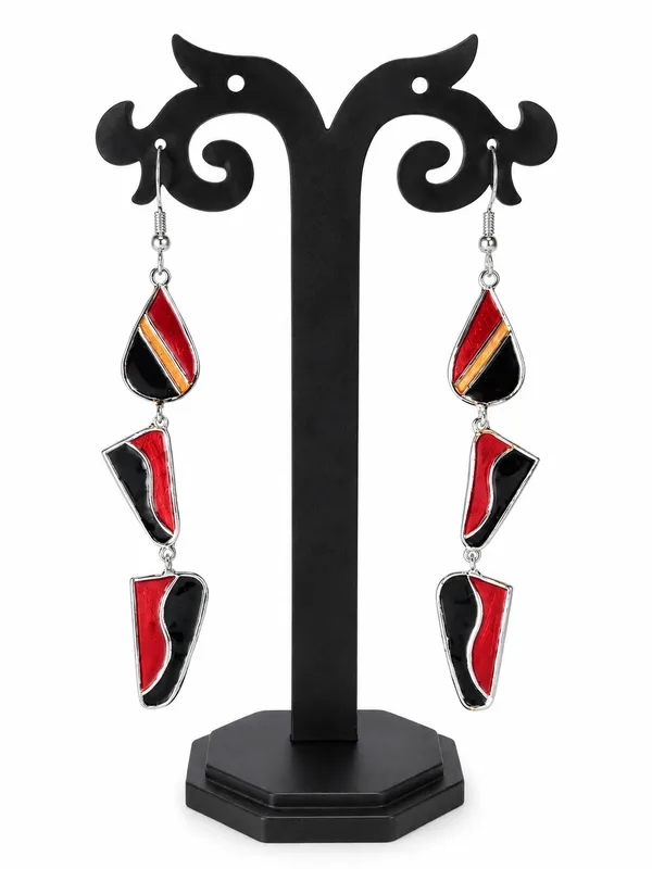 Red_Black_Paka_Meena_Bronze_Alloy_Dangler_Earrings_For_Women