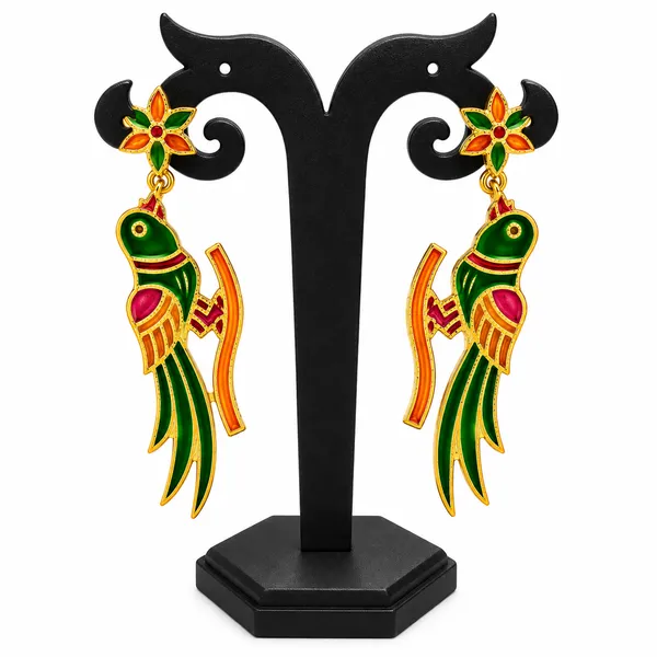 Multicolour_Enamel_Meenakari_Dangler_For_Women