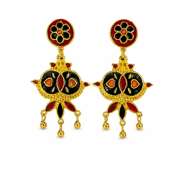 Gold_Plated_Enamel_Meenakari_Dangler_For_Women