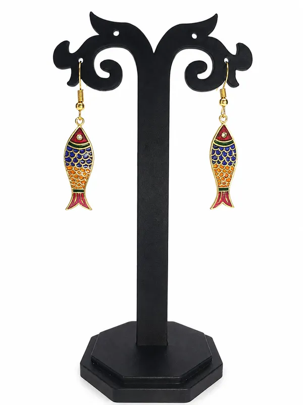 Multicolour_Meenakari_Fish_Shaped_Drop_Dangler_Earrings_For_Women