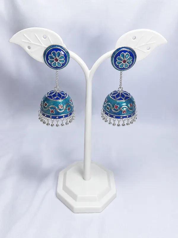 Multicolour_Meenakari_Floral_Dome_Jhumka_Earrings_For_Women