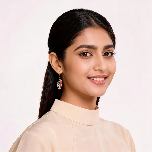 Gold_Meenakari_Leaf_Enamel_Dangler_Earrings_For_Women