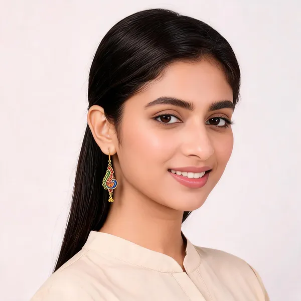 Multicolour_Gold_Tone_Meenakari_Peacock_Drop_Dangler_Earrings_For_Women