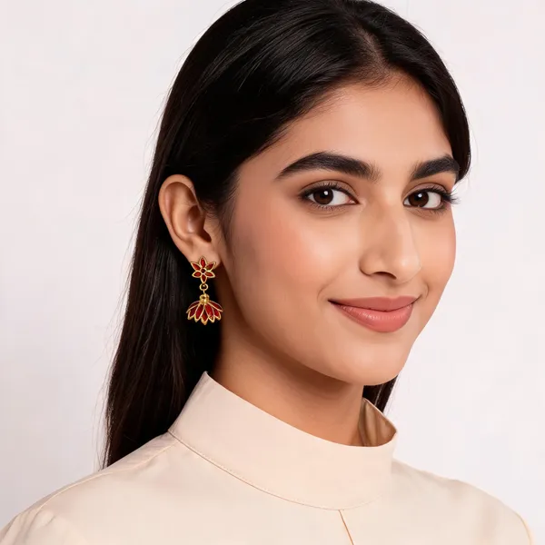 Red_Gold_Meenakari_Bronze_Alloy_Floral_Jhumka_Earrings_For_Women