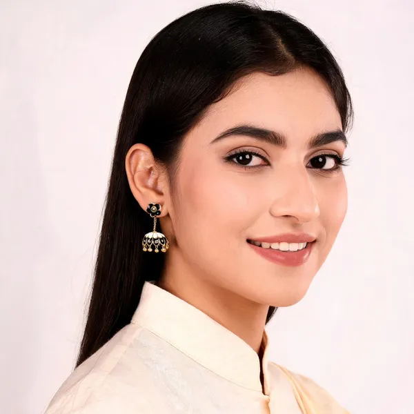 Black_White_Meenakari_Floral_Jhumka_Earrings_For_Women