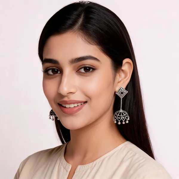 Multicolour_Oxidised_Meenakari_Dome_Jhumka_Earrings_For_Women