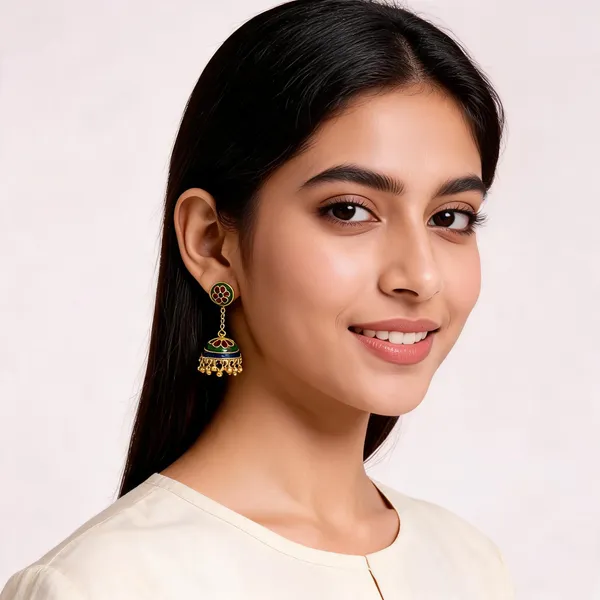 Green_Gold_Meenakari_Bronze_Alloy_Jhumka_Earrings_For_Women