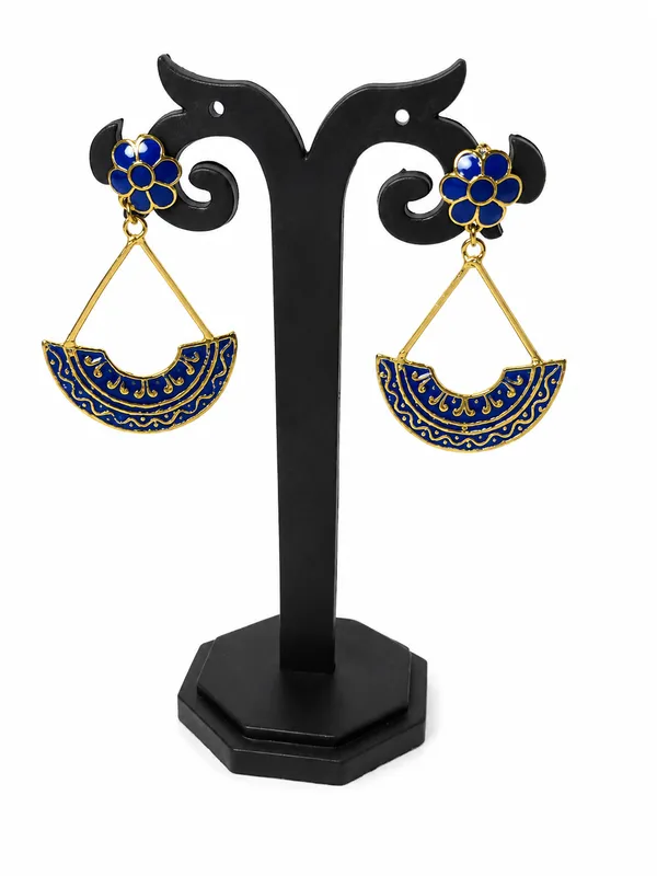Gold_Plated_Blue_Ethnic_Dangler_Meenakari_Earrings_For_Women