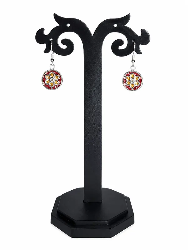 Silver_Meenakari_Floral_Round_Drop_Dangler_Earrings_For_Women