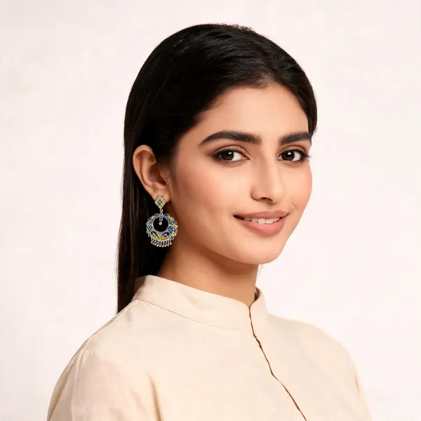 Silver_Oxidised_Meenakari_Chandbali_Stud_Dangler_Earrings_For_Women