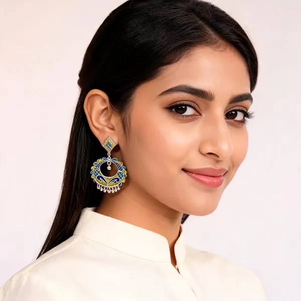 Silver_Oxidised_Meenakari_Chandbali_Stud_Dangler_Earrings_For_Women