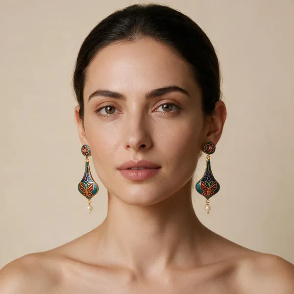 Multicolour_Enamel_Meenakari_Drop_Earrings_For_Women