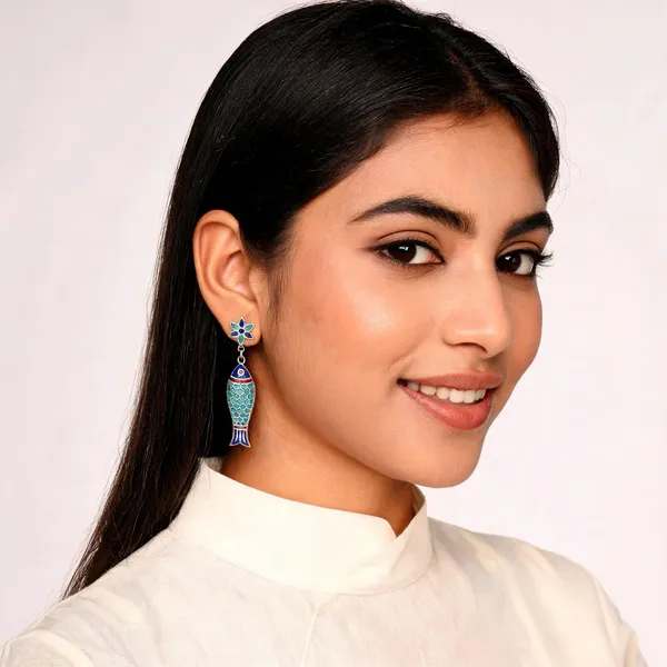 Silver_Plated_Meenakari_Earrings_For_Women