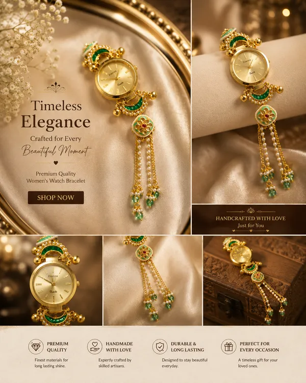 Gold_Tone_Handcrafted_Bracelet_Watch_for_Women