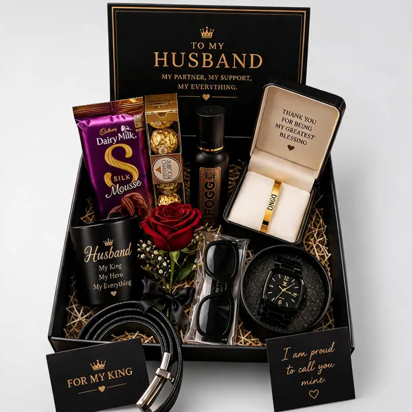Black_Husband_Gift_Hamper_With_Watch_And_Accessories