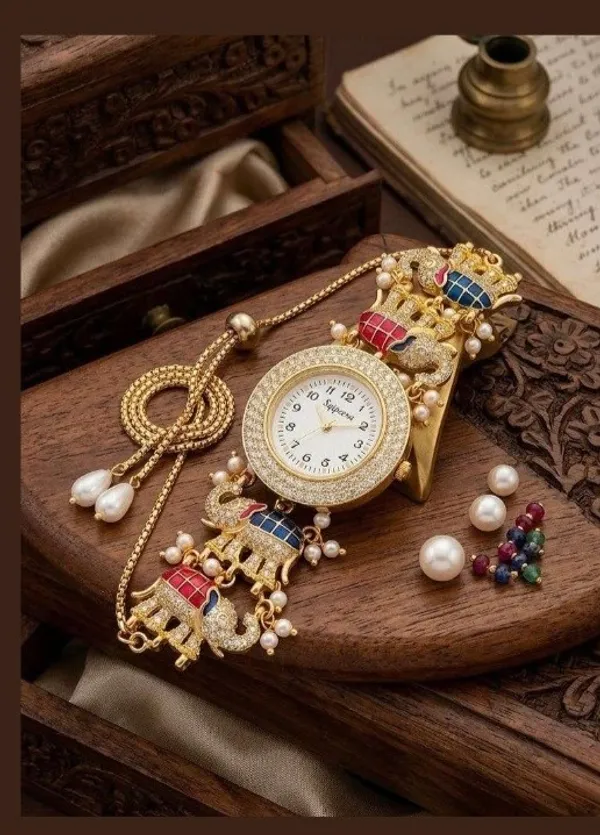 Gold_Tone_Embellished_Analog_Watch_for_Women