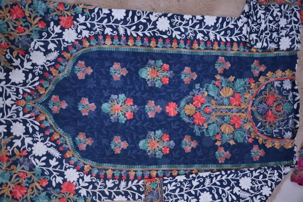 Blue_Georgette_Long_Kurta_For_Women