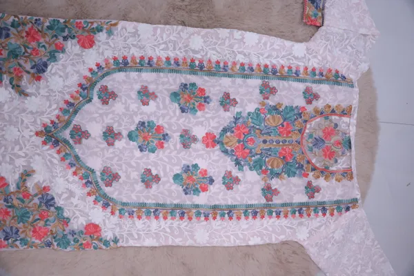 Light_Pink_Georgette_Long_Kurta_For_Women