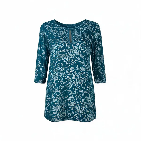 Blue_Georgette_Short_Kurta_For_Women