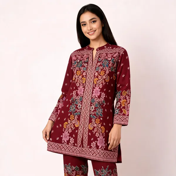 Maroon_Woollen_Winter_Cord_Set_For_Women