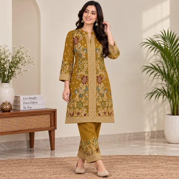 Mustard_Woollen_Winter_Cord_Set_For_Women