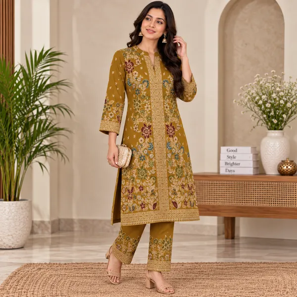 Mustard_Woollen_Winter_Cord_Set_For_Women