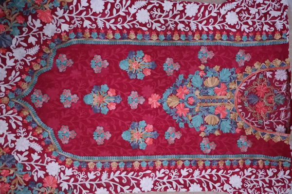 Red_Georgette_Long_Kurta_For_Women