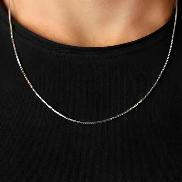 Pure_925_Silver_Box_Chain_For_Men_Women_Silver