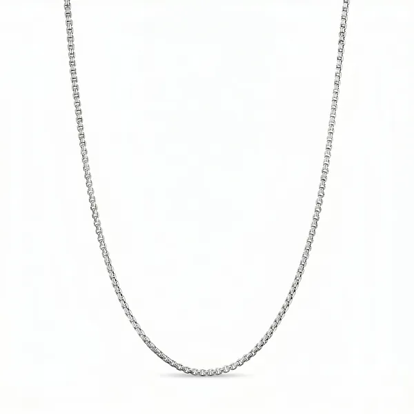Pure_925_Silver_Box_Chain_For_Men_Women_Silver