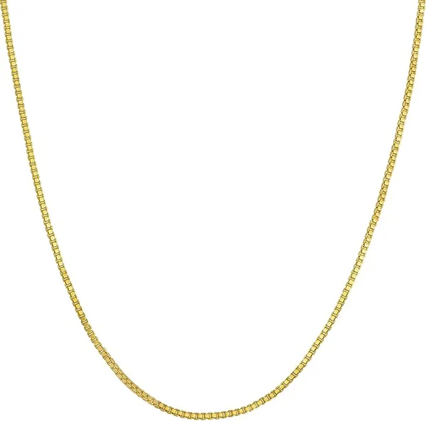 Pure_925_Silver_Box_Chain_For_Men_Women_Gold