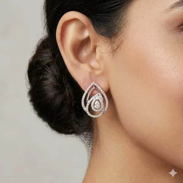 Pure_925_Silver_Leaf_Layer_Moissanite_Earrings_For_Women_Silver