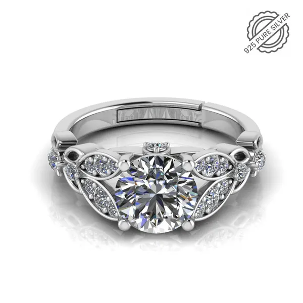 Pure_925_Silver_Solitaire_Bloom_Ring_For_Women